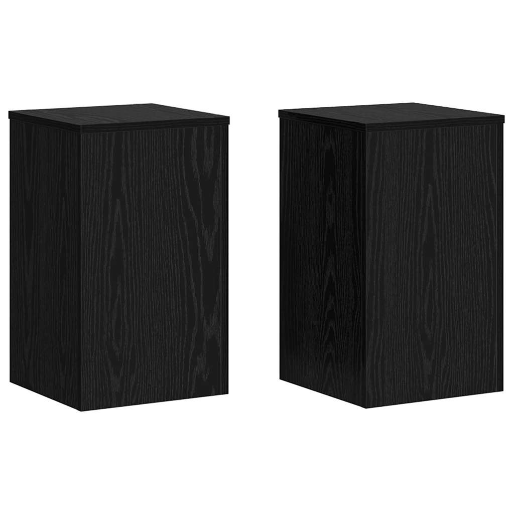 Suport pentru plante 2 pcs Stejar negru 30 x 30 x 50 cm GartenMobel Dekor