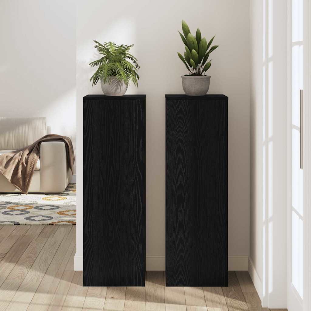 Suport pentru plante Stejar Negru 33 x 33 x 100 cm GartenMobel Dekor