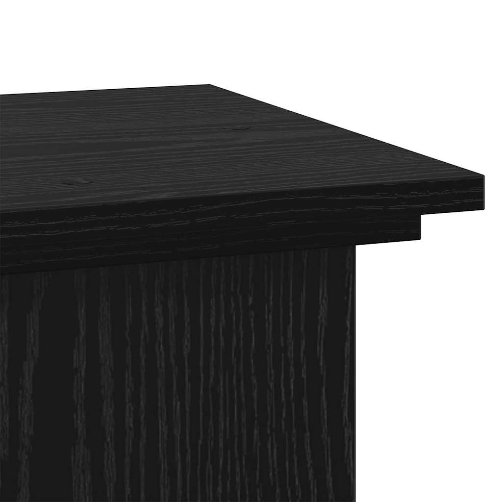 Suport pentru plante Stejar negru 33 x 33 x 100 cm GartenMobel Dekor
