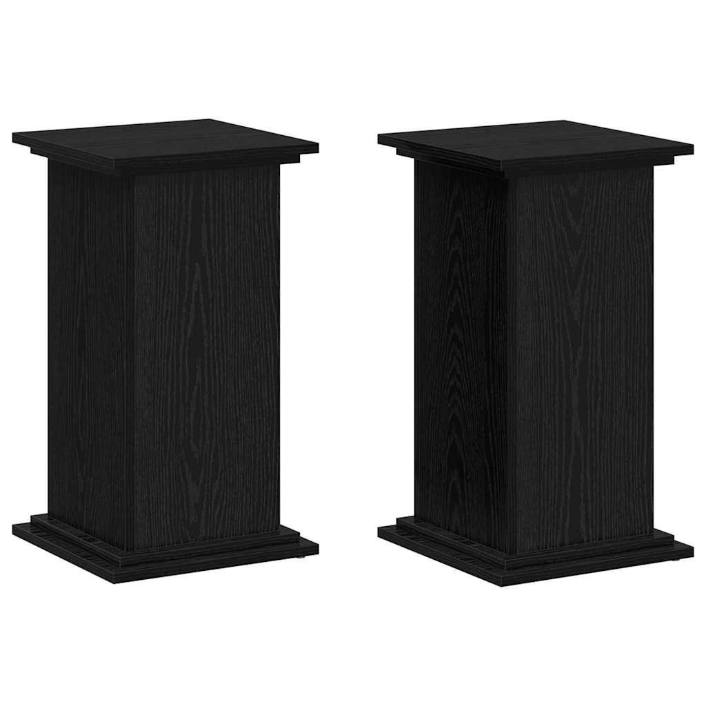 Suport pentru plante Stejar negru 33 x 33 x 60 cm Lemn compozit GartenMobel Dekor