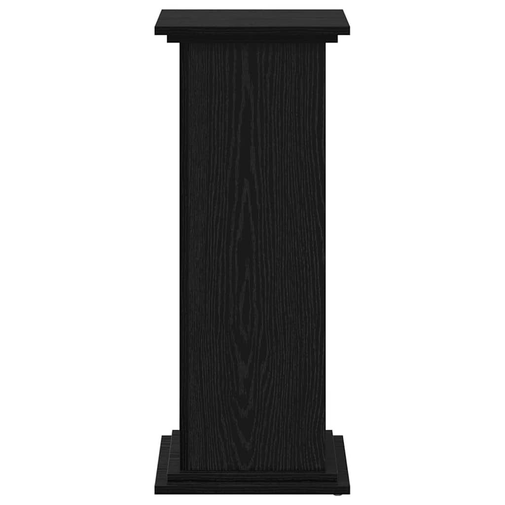 Suport pentru plante Stejar negru 33 x 33 x 80 cm Lemn compozit GartenMobel Dekor