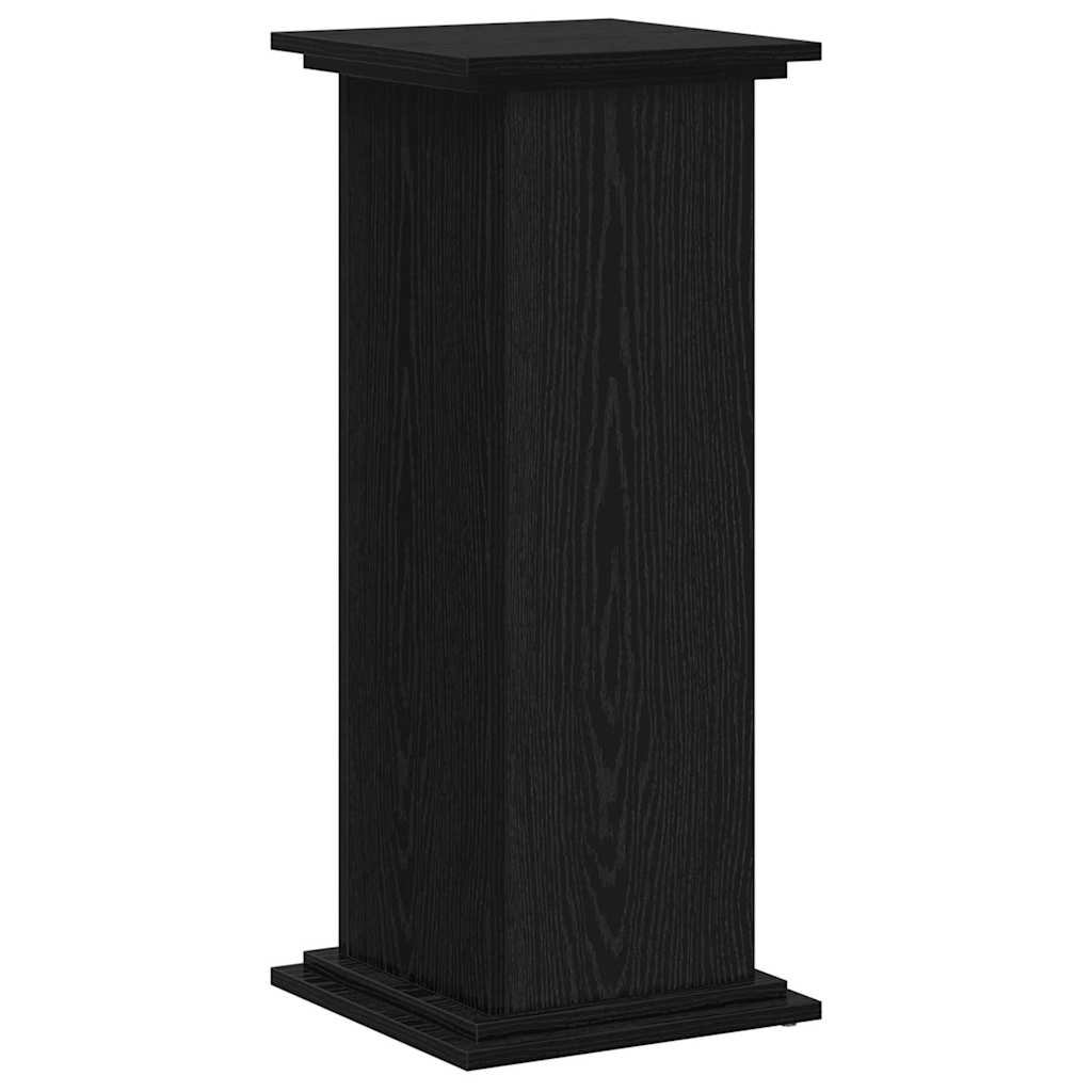 Suport pentru plante Stejar negru 33 x 33 x 80 cm Lemn compozit GartenMobel Dekor