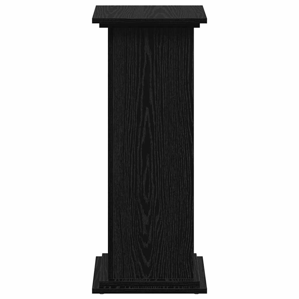 Suport pentru plante Stejar negru 33 x 33 x 80 cm Lemn compozit GartenMobel Dekor