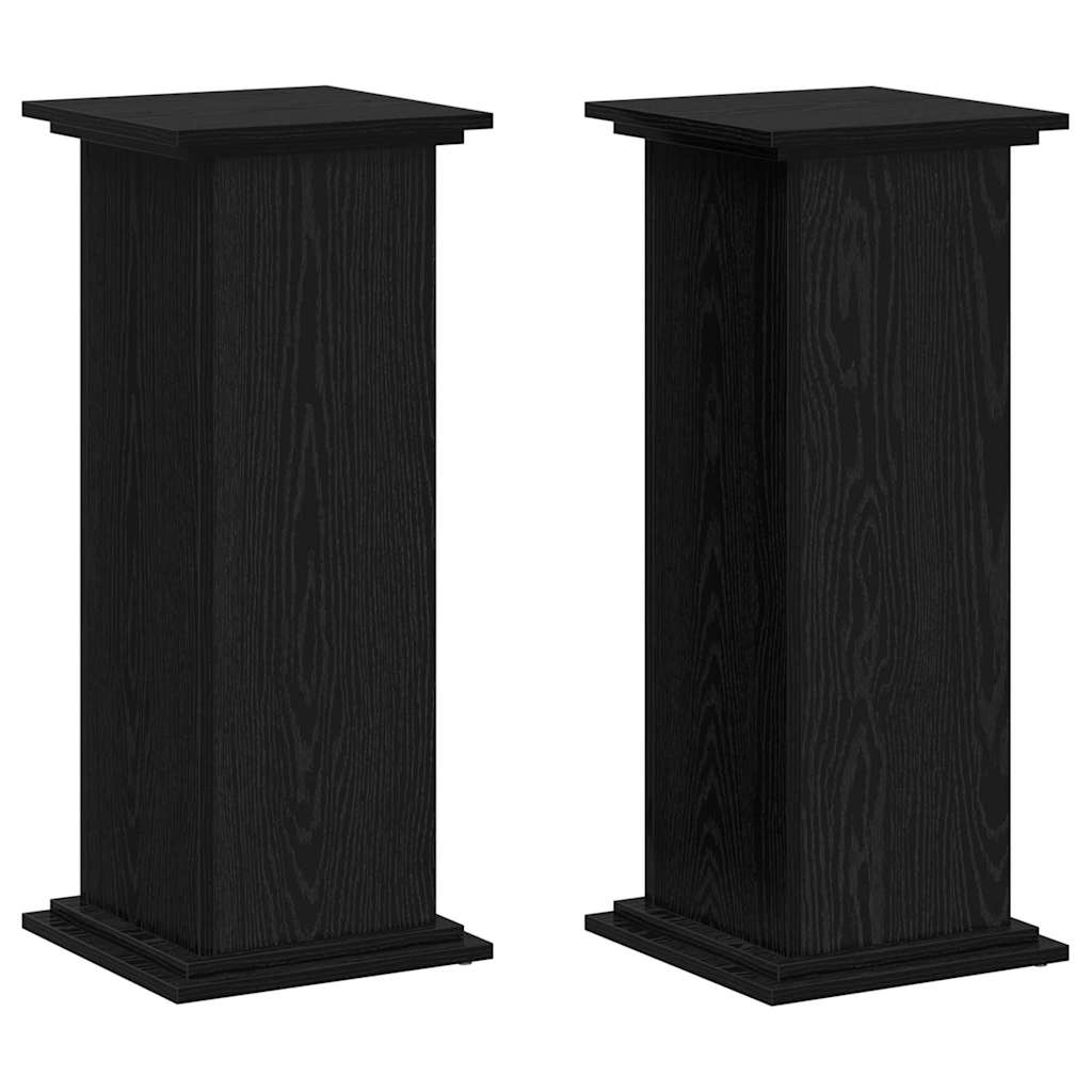 Suport pentru plante Stejar negru 33 x 33 x 80 cm Lemn compozit GartenMobel Dekor
