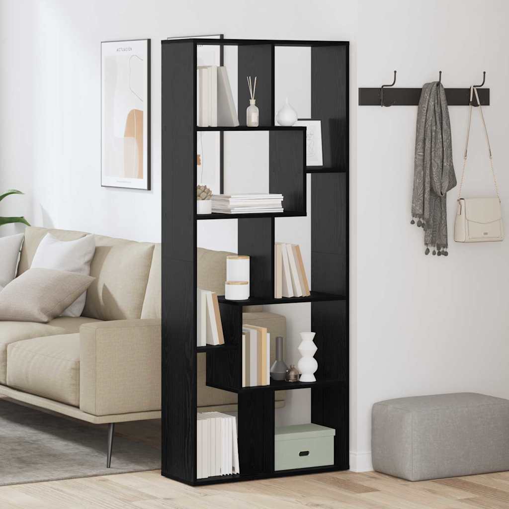 Bibliotecă Stejar negru 67 x 25 x 161.5 cm Lemn compozit GartenMobel Dekor