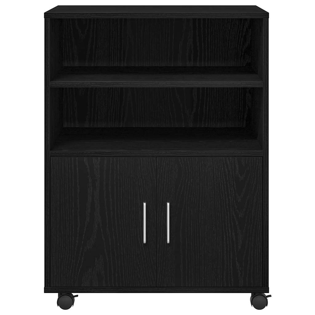 Cabinet Mobil cu ușă Stejar negru 60 x 48 x 81 cm Lemn compozit GartenMobel Dekor