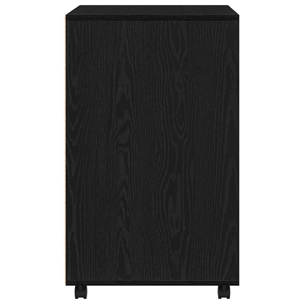 Cabinet Mobil cu ușă Stejar negru 60 x 48 x 81 cm Lemn compozit GartenMobel Dekor