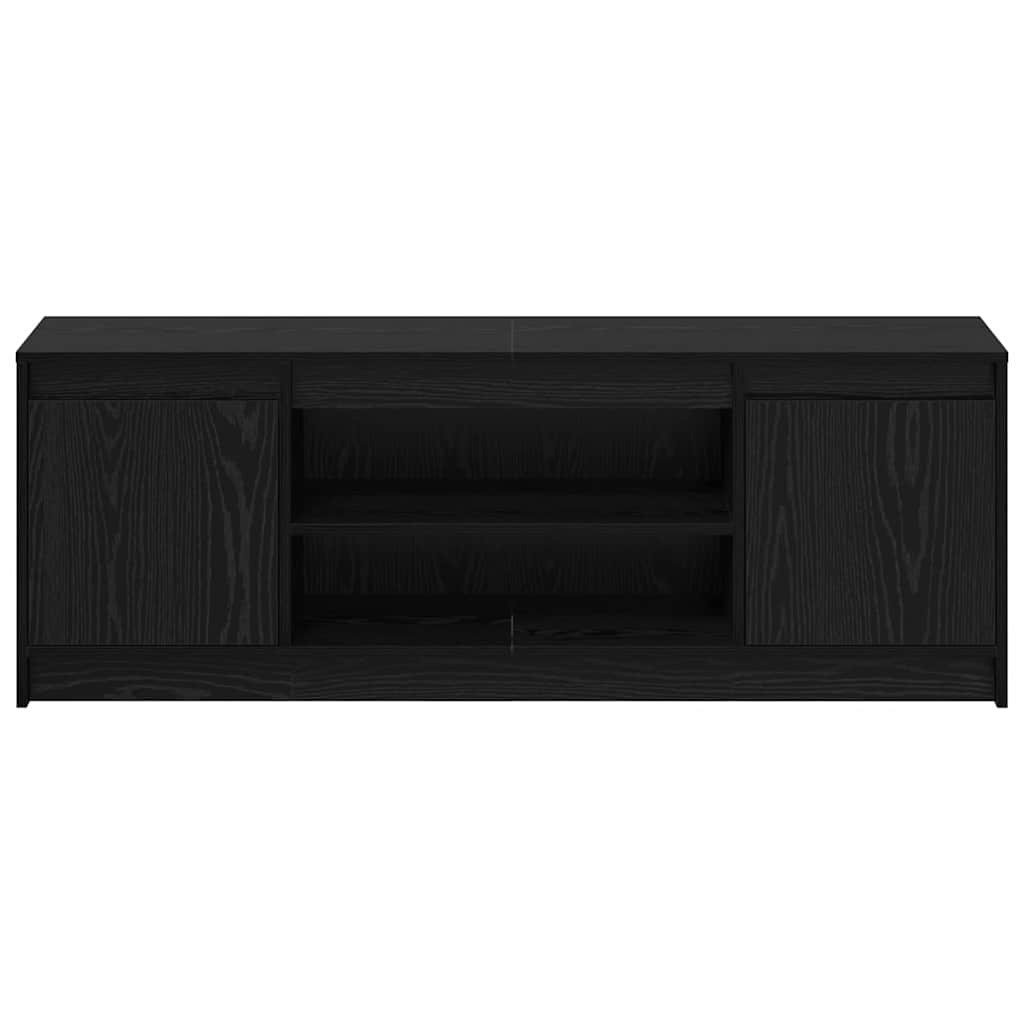 Cabinet TV Negru 139.5 x 34 x 50 cm Lemn compozit GartenMobel Dekor
