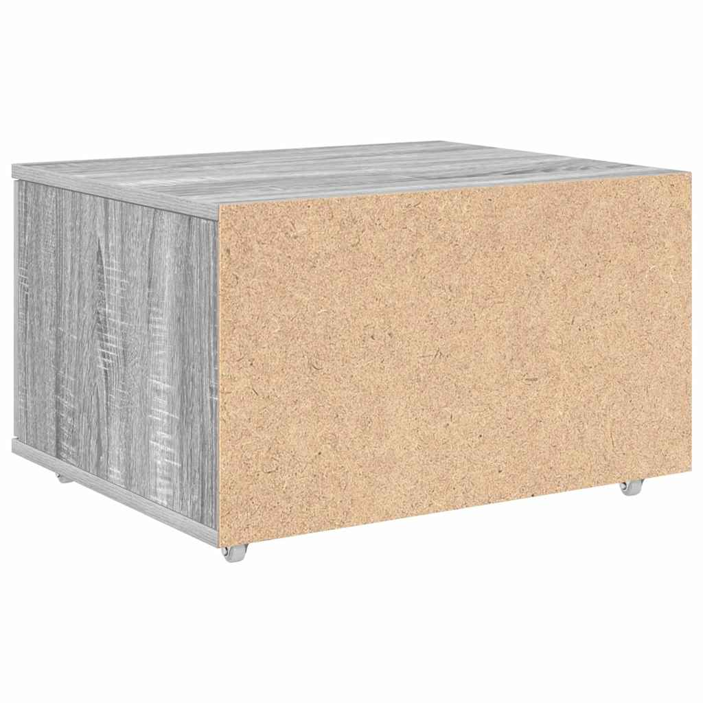 Dulap cu sertare cu roata Gri 55 x 45 x 33.5 cm Lemn compozit GartenMobel Dekor
