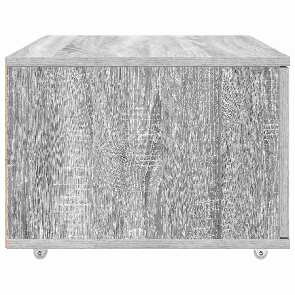 Dulap cu sertare cu roata Gri 55 x 45 x 33.5 cm Lemn compozit GartenMobel Dekor