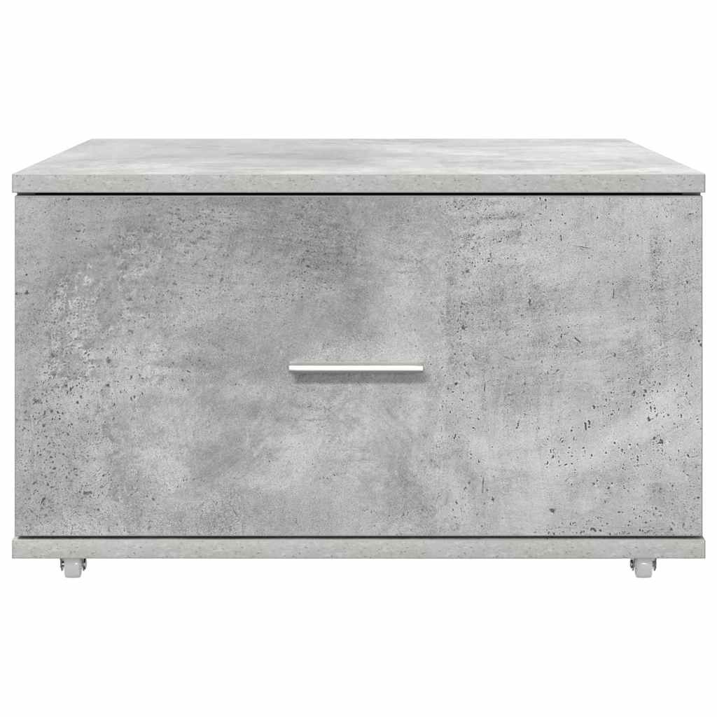 Dulap cu sertare cu roata Gri 55 x 45 x 33.5 cm Lemn compozit GartenMobel Dekor