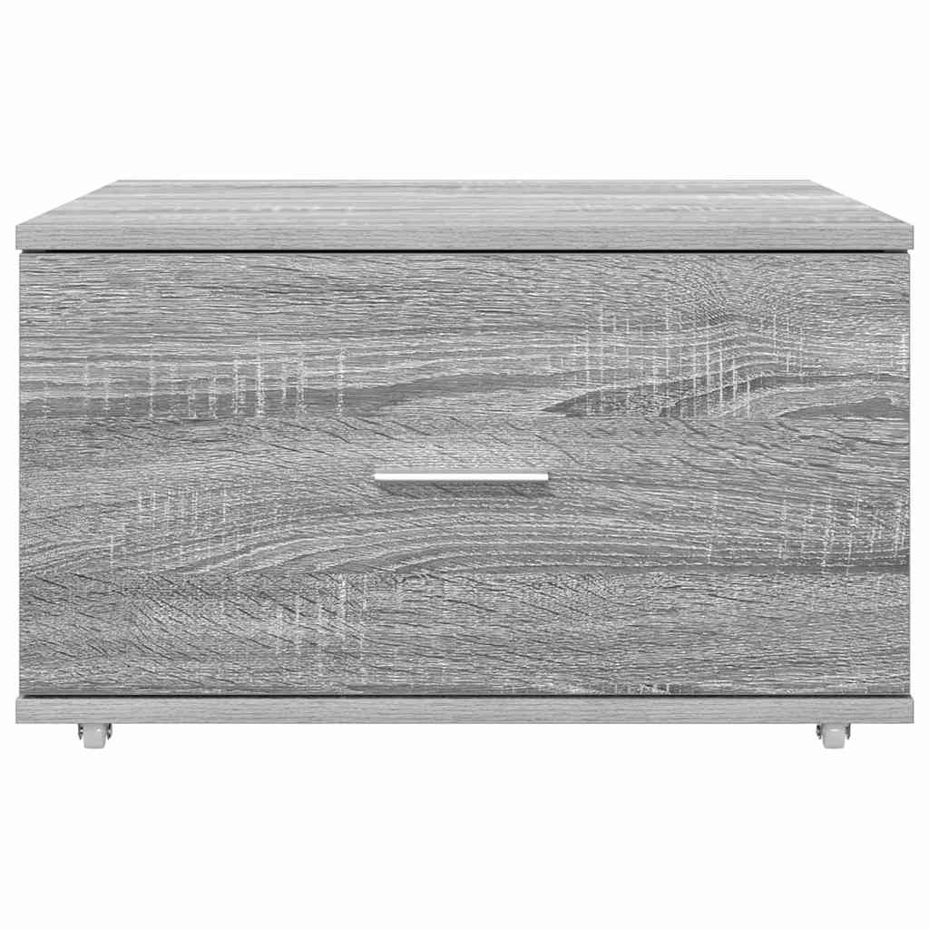 Dulap cu sertare cu roata Gri 55 x 45 x 33.5 cm Lemn compozit GartenMobel Dekor