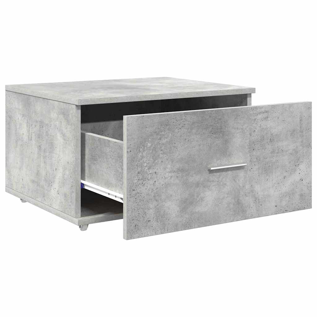Dulap cu sertare cu roata Gri 55 x 45 x 33.5 cm Lemn compozit GartenMobel Dekor