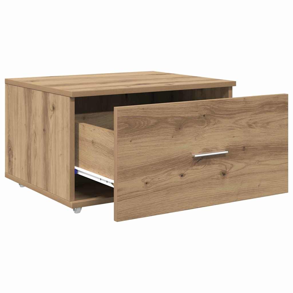 Dulap cu sertare cu roata Maro 55 x 45 x 33.5 cm Lemn compozit GartenMobel Dekor
