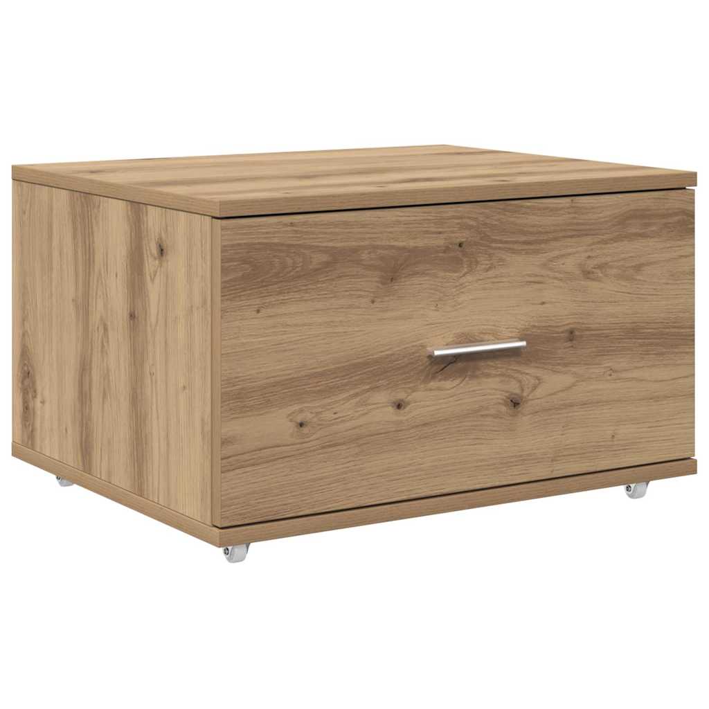 Dulap cu sertare cu roata Maro 55 x 45 x 33.5 cm Lemn compozit GartenMobel Dekor