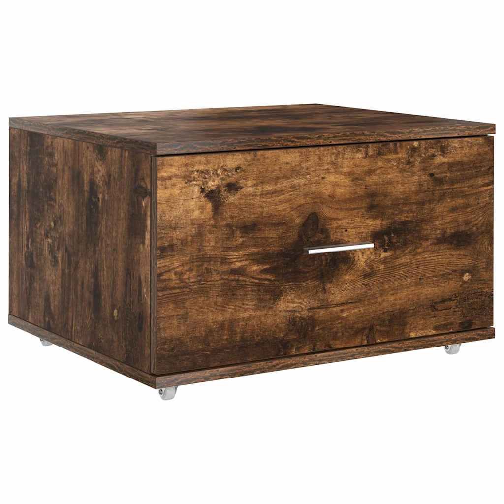 Dulap cu sertare cu roata Maro 55 x 45 x 33.5 cm Lemn compozit GartenMobel Dekor