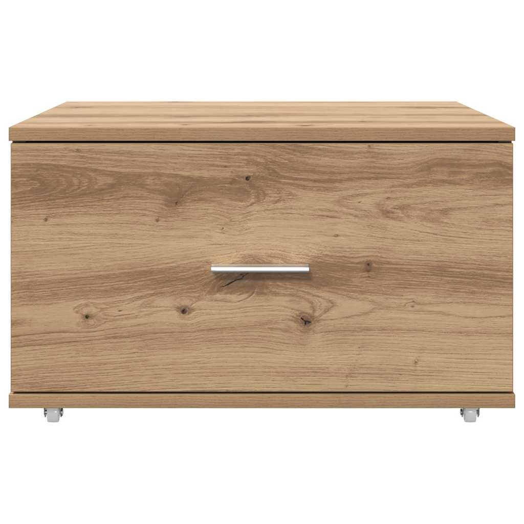 Dulap cu sertare cu roata Maro 55 x 45 x 33.5 cm Lemn compozit GartenMobel Dekor