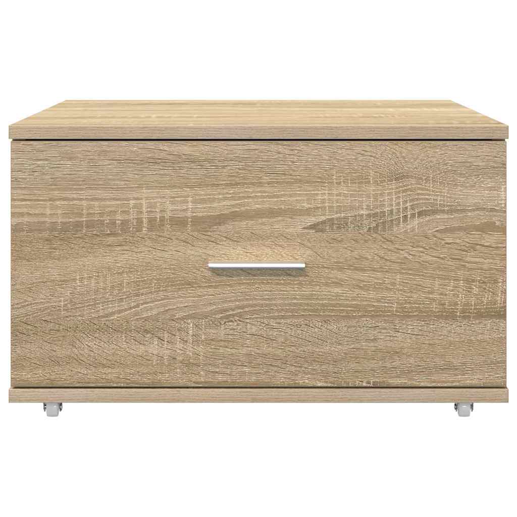 Dulap cu sertare cu roata Maro 55 x 45 x 33.5 cm Lemn compozit GartenMobel Dekor