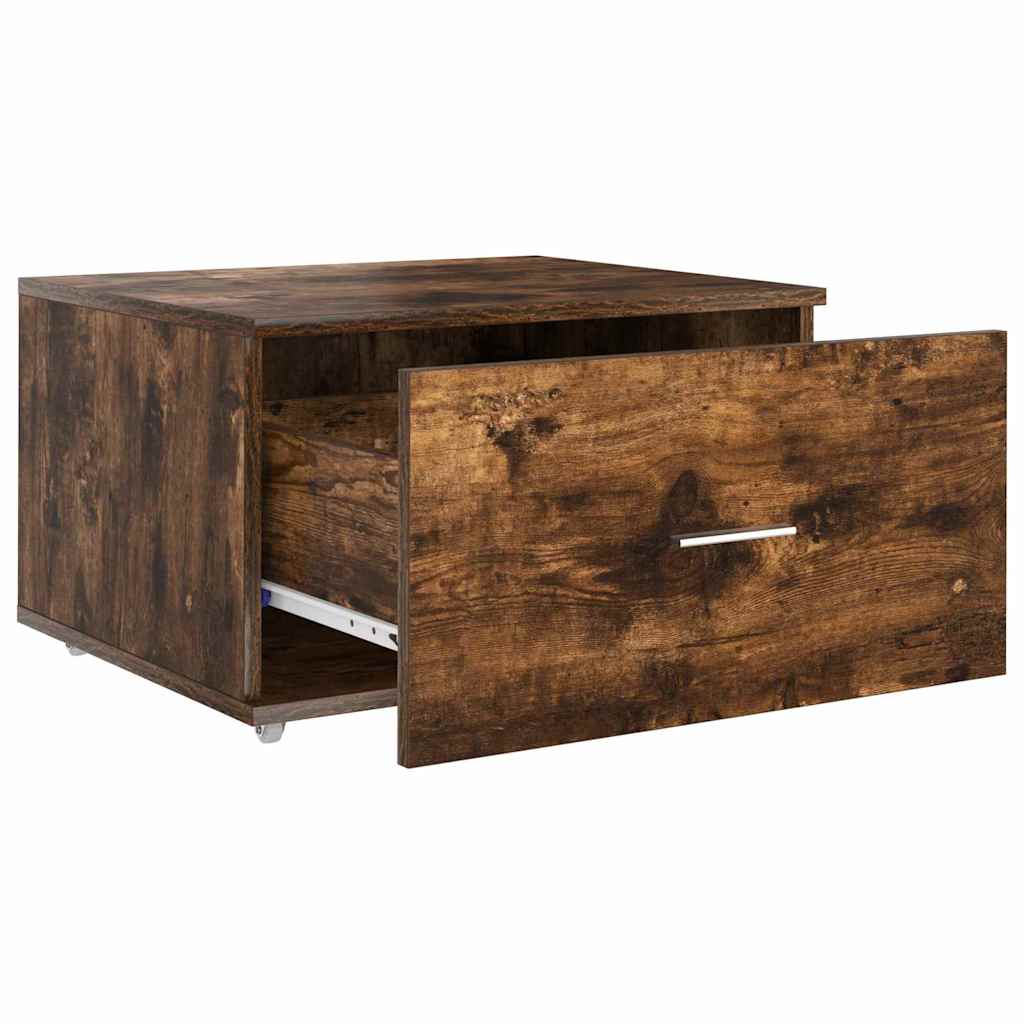 Dulap cu sertare cu roata Maro 55 x 45 x 33.5 cm Lemn compozit GartenMobel Dekor