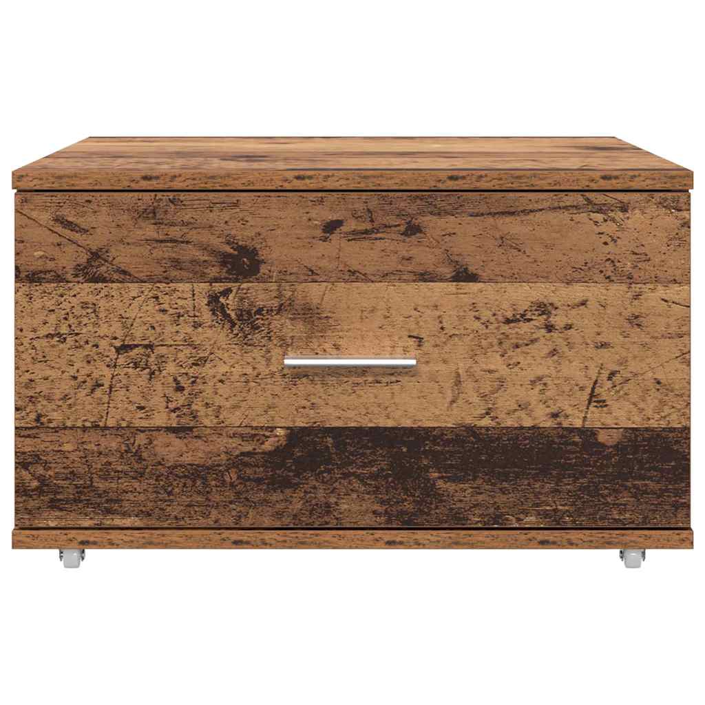 Dulap cu sertare cu roata Maro 55 x 45 x 33.5 cm Lemn compozit GartenMobel Dekor