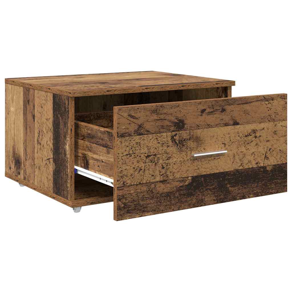 Dulap cu sertare cu roata Maro 55 x 45 x 33.5 cm Lemn compozit GartenMobel Dekor