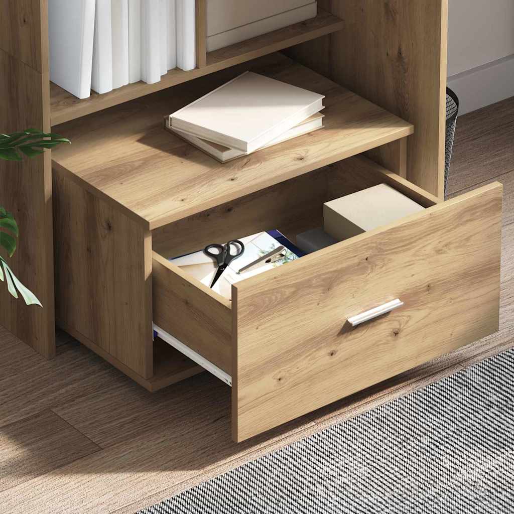 Dulap cu sertare cu roata Maro 55 x 45 x 33.5 cm Lemn compozit GartenMobel Dekor