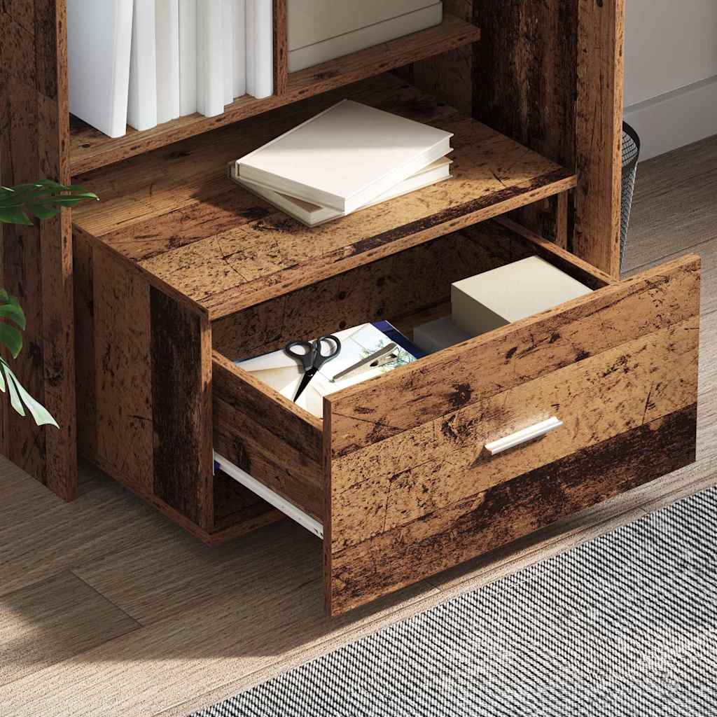 Dulap cu sertare cu roata Maro 55 x 45 x 33.5 cm Lemn compozit GartenMobel Dekor