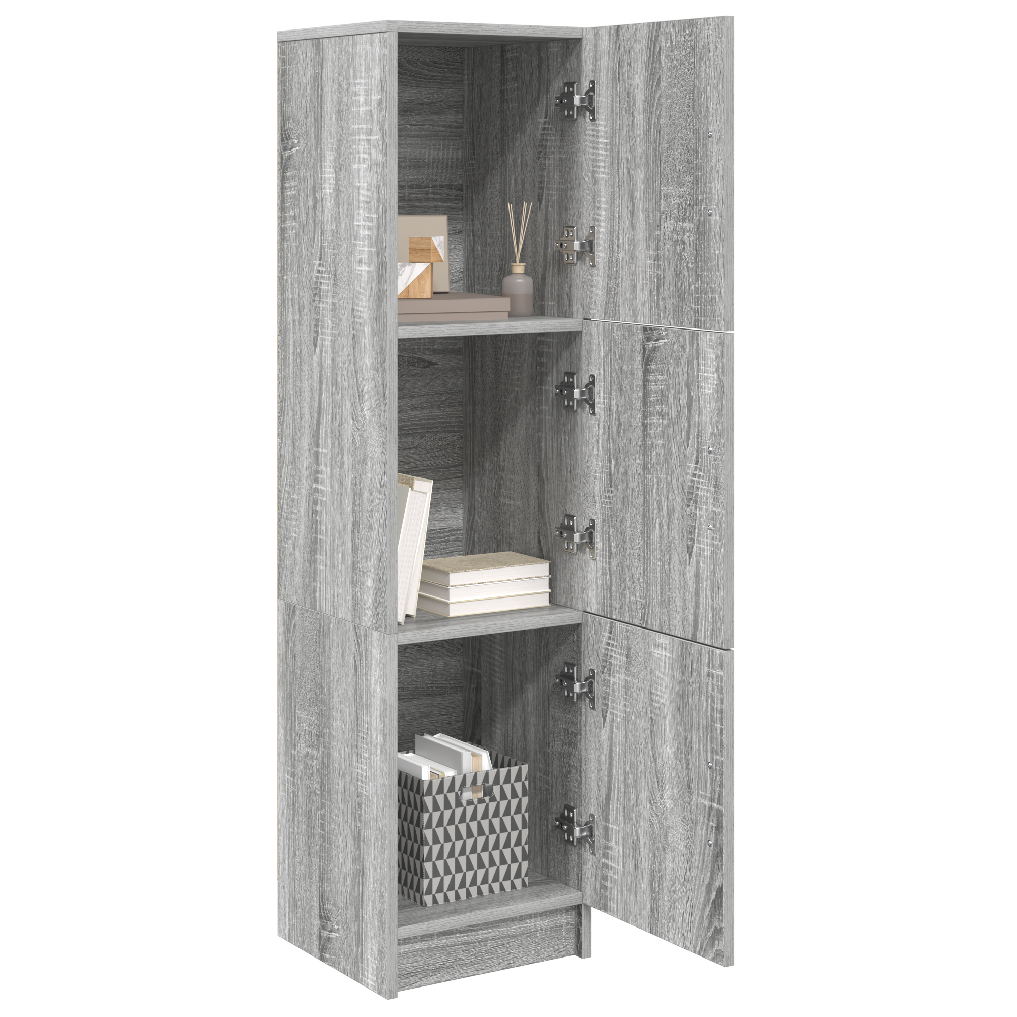 Highboard sonoma gri 31.5 x 32 x 124 cm Lemn compozit GartenMobel Dekor