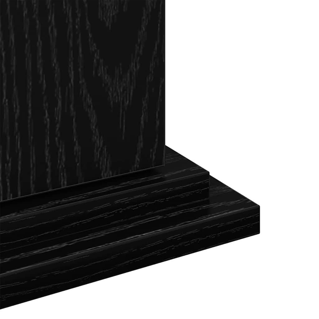 Raft de expunere Stejar Negru 31 x 30 x 90 cm Lemn compozit GartenMobel Dekor