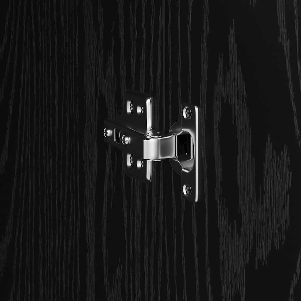 Rafturi Stejar negru 35 x 39 x 168 cm Lemn compozit GartenMobel Dekor