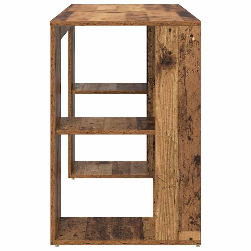 Birou cu Depozitare Lemn vechi 130 x 50.5 x 75 cm Lemn compozit GartenMobel Dekor