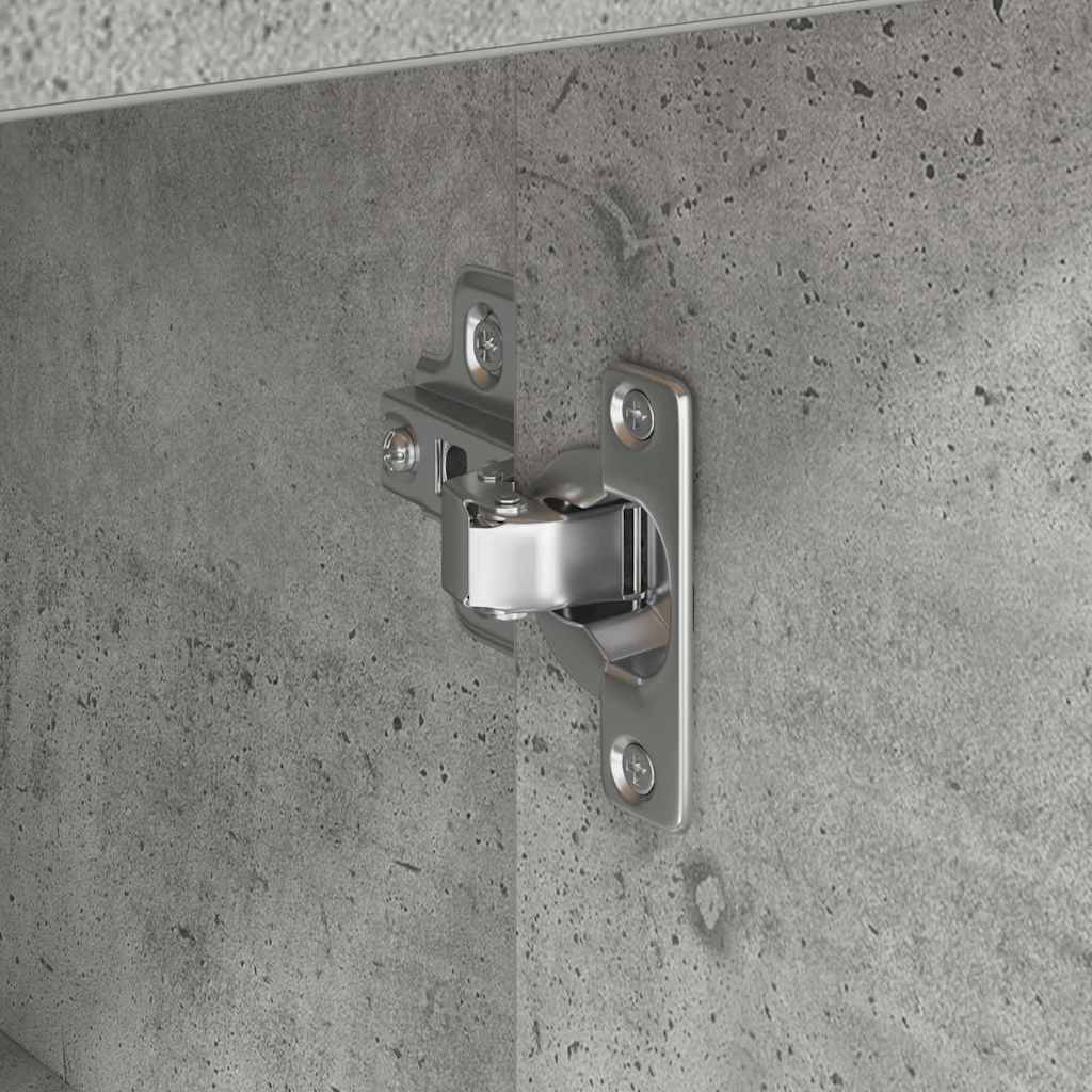 Bufet cu sertar Gri beton 38 x 34.5 x 75 cm Lemn compozit GartenMobel Dekor