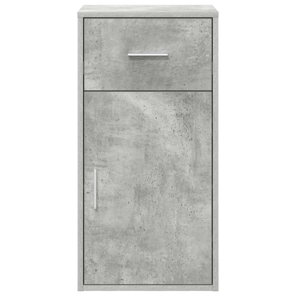 Bufet cu sertar Gri beton 38 x 34.5 x 75 cm Lemn compozit GartenMobel Dekor