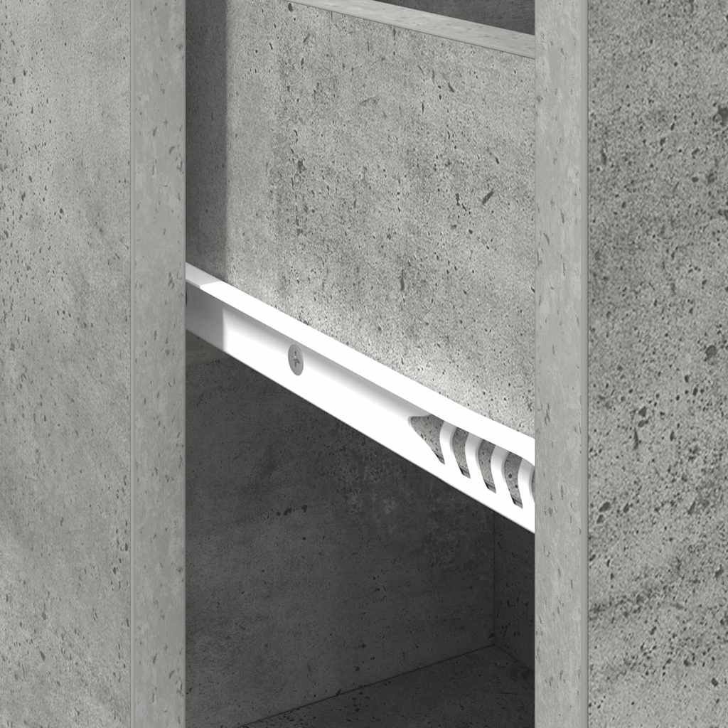 Bufet cu sertar Gri beton 38 x 34.5 x 75 cm Lemn compozit GartenMobel Dekor