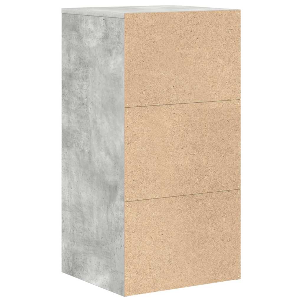 Bufet cu sertar Gri beton 38 x 34.5 x 75 cm Lemn compozit GartenMobel Dekor