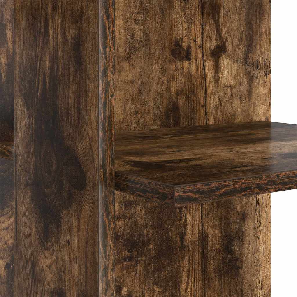 Birou Colțar cu Depozitare Stejar fumuriu 140 x 113.5 x 75 cm GartenMobel Dekor