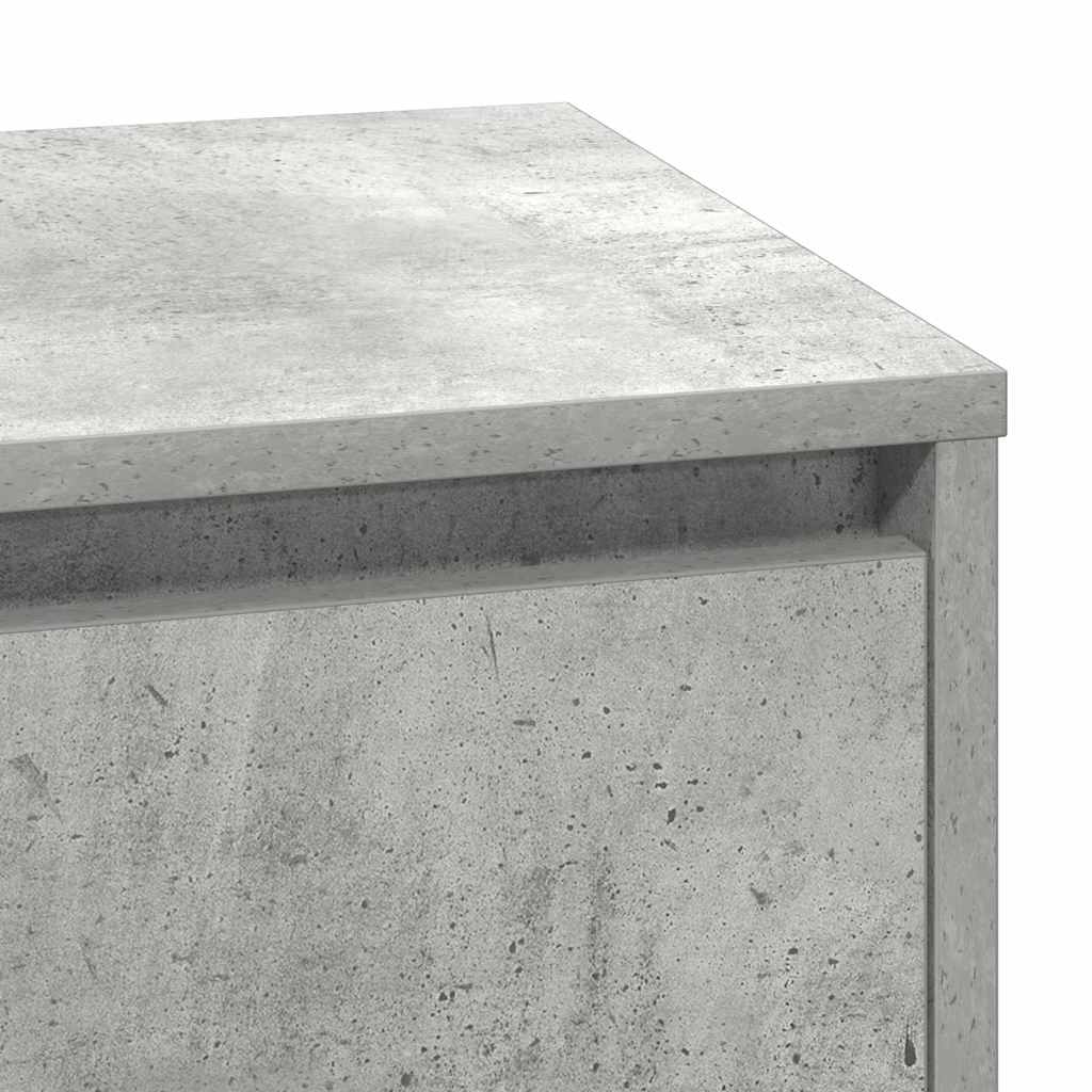 Dulap de noapte Gri din beton 71 x 34.5 x 75 cm Lemn compozit GartenMobel Dekor