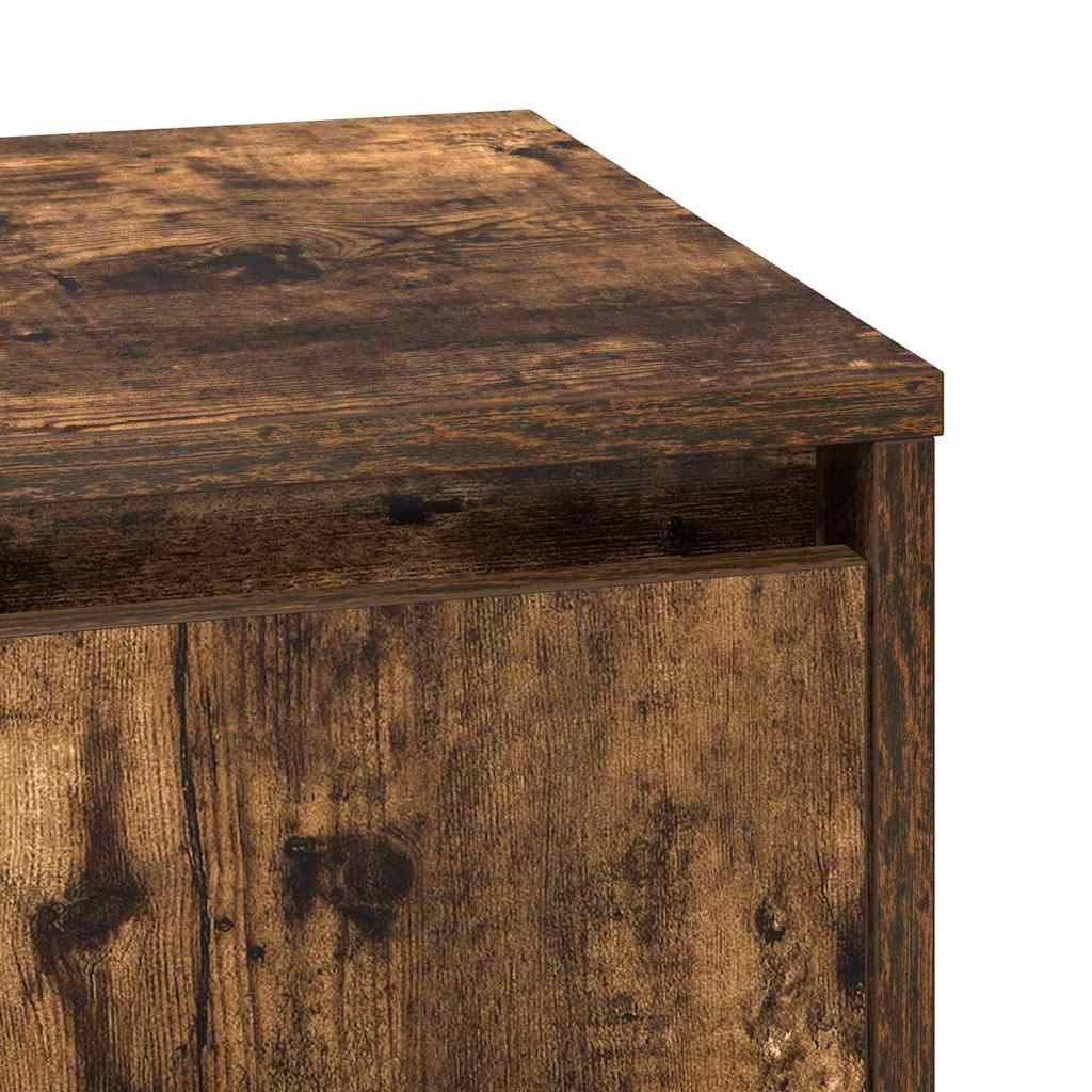Dulap de noapte Stejar afumat 39 x 34.5 x 50 cm Lemn compozit GartenMobel Dekor