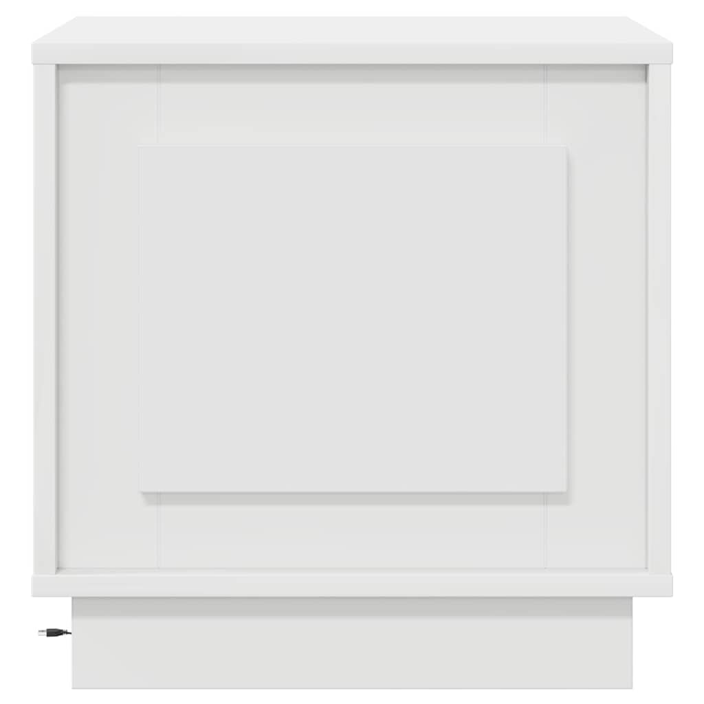 Dulap de noapte cu 2 pcs Alb 44 x 34.5 x 45 cm Lemn compozit GartenMobel Dekor