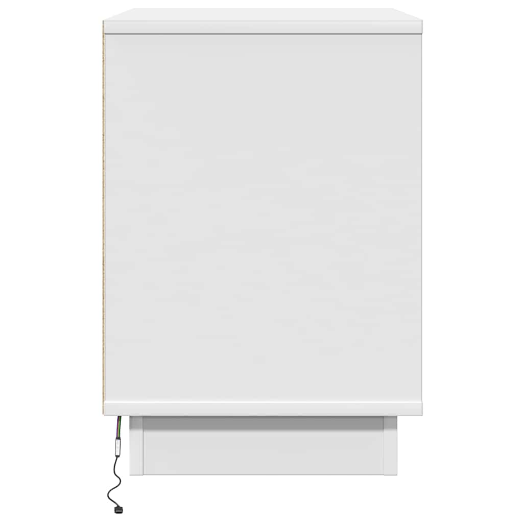 Dulap de noapte cu 2 pcs Alb 50 x 34.5 x 50 cm Lemn compozit GartenMobel Dekor