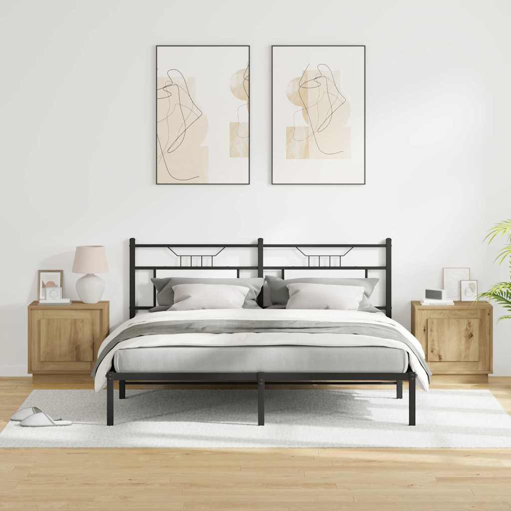 Dulap de noapte cu 2 pcs stejar artizanal 44 x 34.5 x 45 cm GartenMobel Dekor