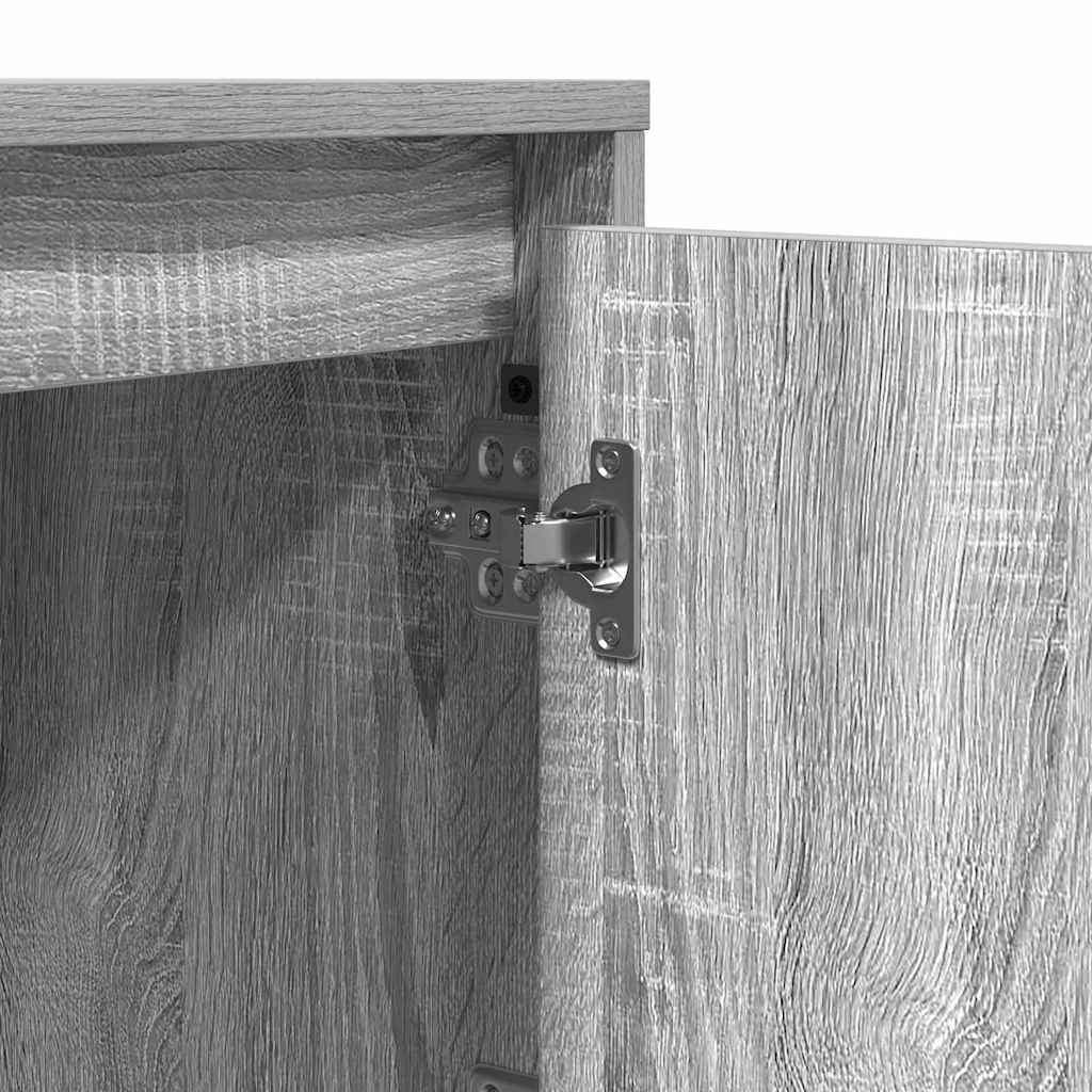 Dulap de noapte cu Gri 39 x 34.5 x 50 cm Lemn compozit GartenMobel Dekor