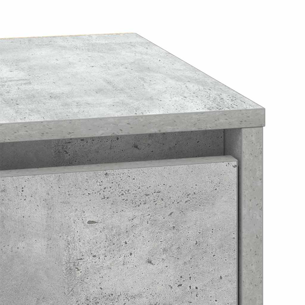 Dulap de noapte cu Gri beton 39 x 34.5 x 50 cm Lemn compozit GartenMobel Dekor