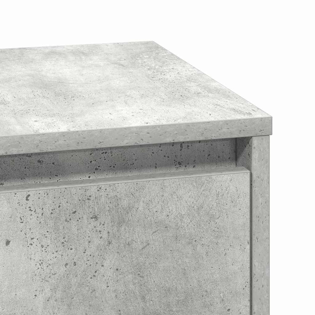 Dulap de noapte cu Gri beton 39 x 34.5 x 50 cm Lemn compozit GartenMobel Dekor