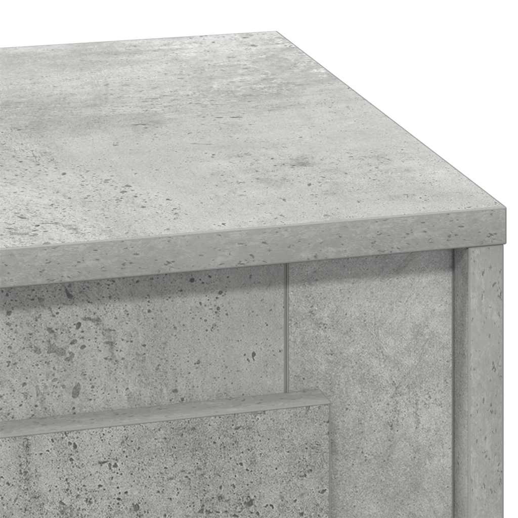 Dulap de noapte cu Gri beton 44 x 34.5 x 45 cm Lemn compozit GartenMobel Dekor