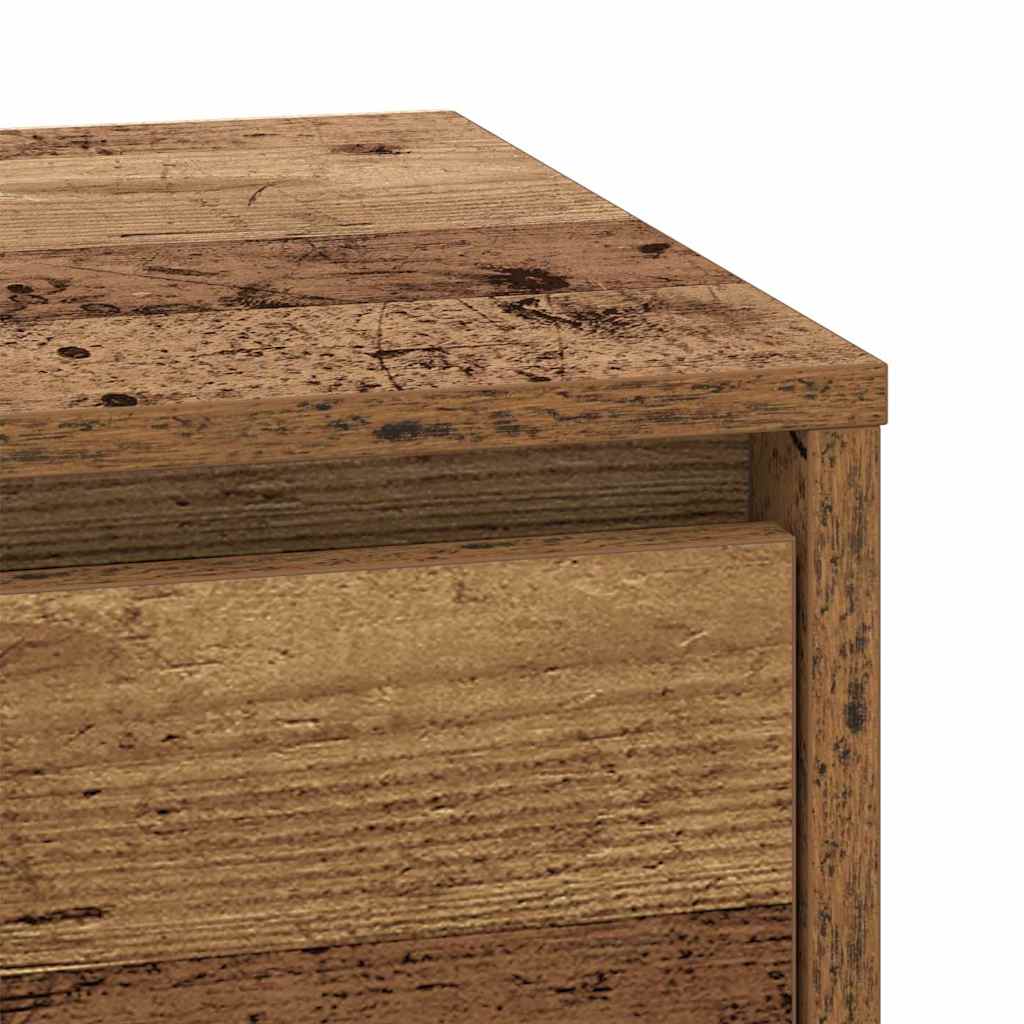 Dulap de noapte cu Lemn Vechi 39 x 34.5 x 50 cm Lemn compozit GartenMobel Dekor