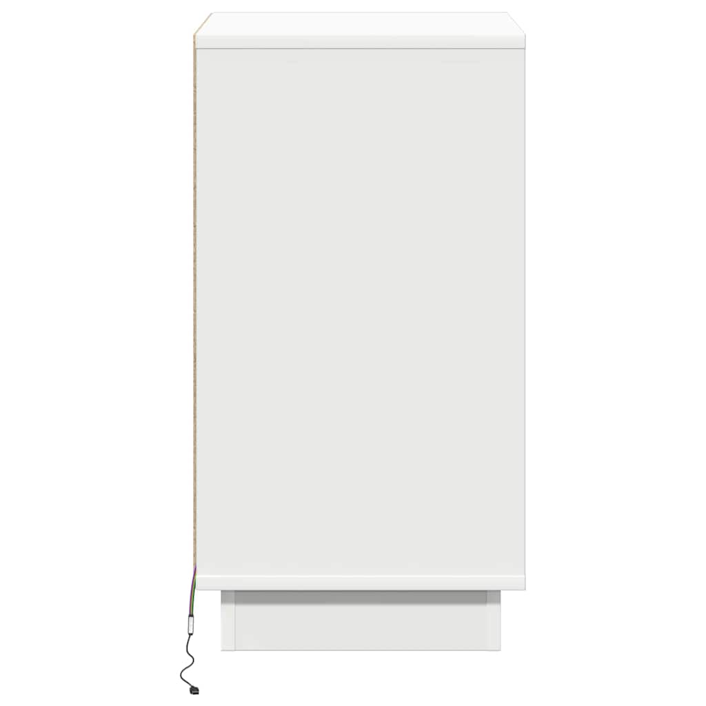 Dulap de noapte cu sertar Alb 39 x 34.5 x 65 cm Lemn compozit GartenMobel Dekor