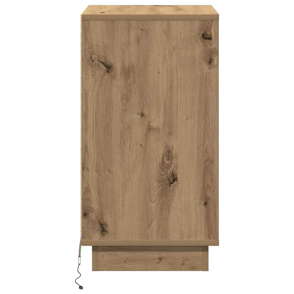 Dulap de noapte cu sertar cu stejar artizanal 39 x 34.5 x 65 cm GartenMobel Dekor