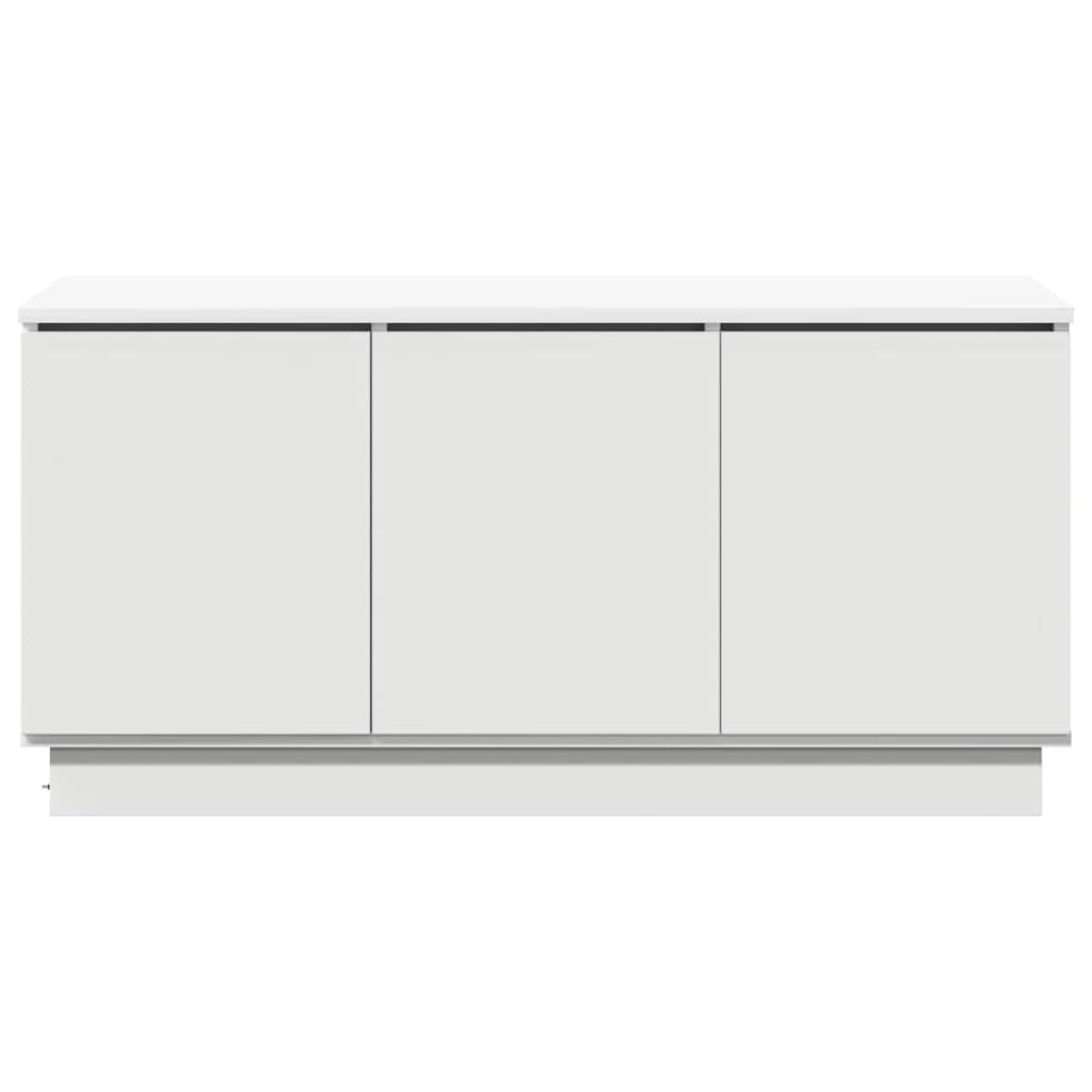 Cabinet TV cu LED Alb 100 x 38 x 49 cm Lemn compozit GartenMobel Dekor