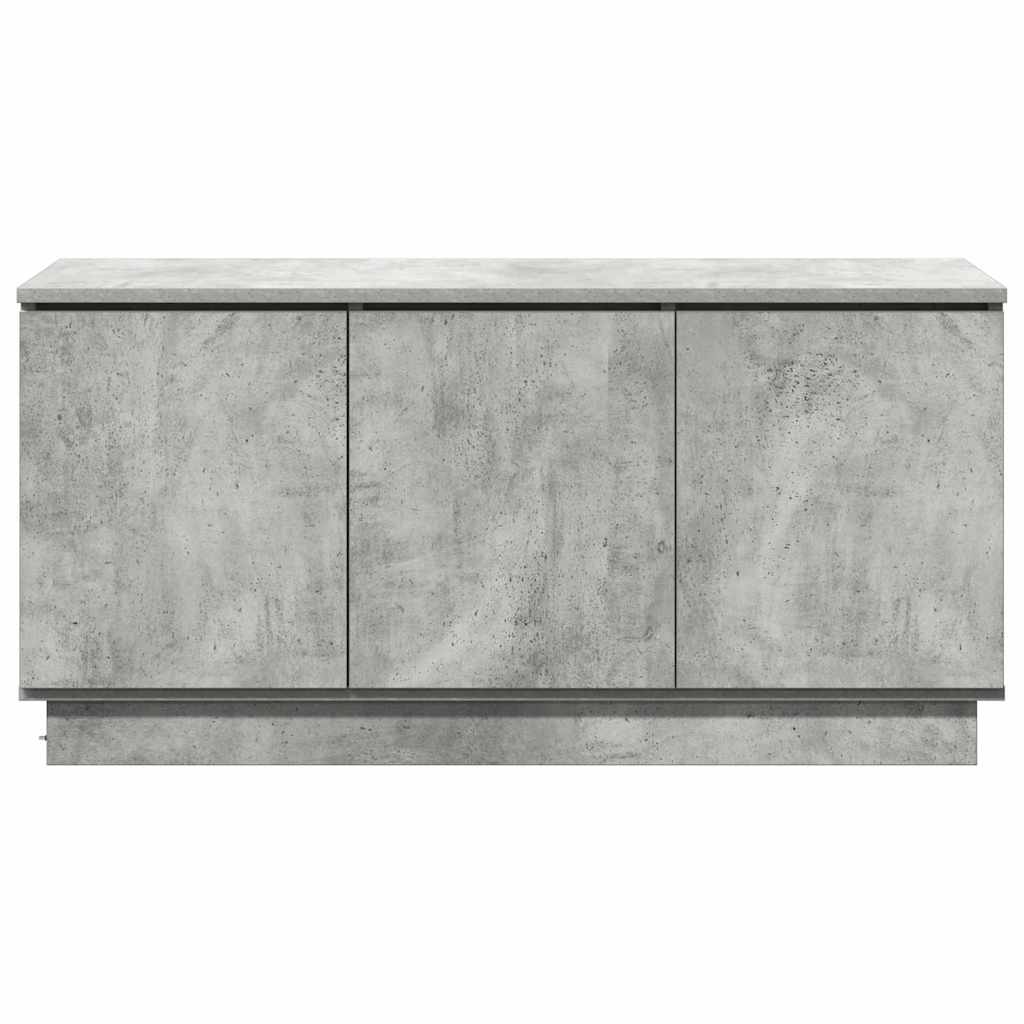 Cabinet TV cu LED Gri beton 100 x 38 x 49 cm Lemn compozit GartenMobel Dekor